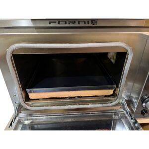 [4 PEZZI] Teglie  ferro blu 40x17x2 Cm, 40x34x2 Cm misure per forno Effeuno con diagonale antideformazione Spessore teglie 8/10 Pizza alta idratazione ideale per professionisti della pizza e focaccia