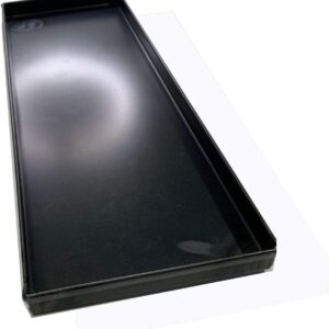 [2 PEZZI] Teglie ferro blu 40x15x2 Cm, con diagonale antideformazione Spessore teglie 8/10 Pizza alta idratazione ideale per professionisti della pizza e focaccia