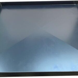 [1 PEZZO] Teglia ferro blu 35x35x2 Cm, con diagonale antideformazione Spessore teglie 8/10 Pizza alta idratazione ideale per professionisti della pizza e focaccia